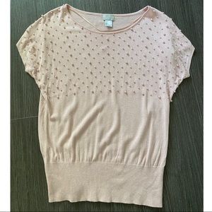 H&M Pearl embellished Top Small